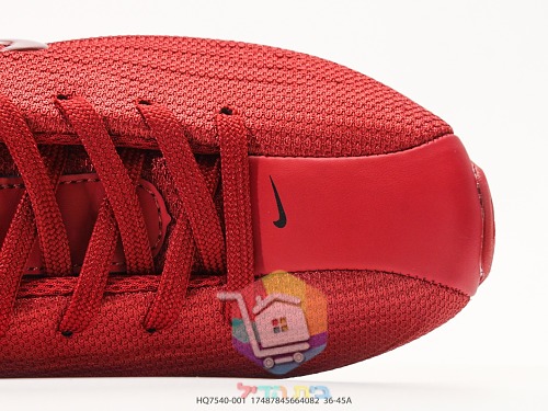 Nike Shox Laufschuhe in Rot mit schwarzen Fersensäulen 2