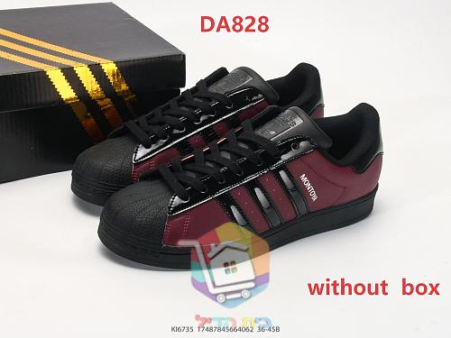 adidas Superstar Sneaker in Bordeaux mit schwarzer Muschelkappe 10