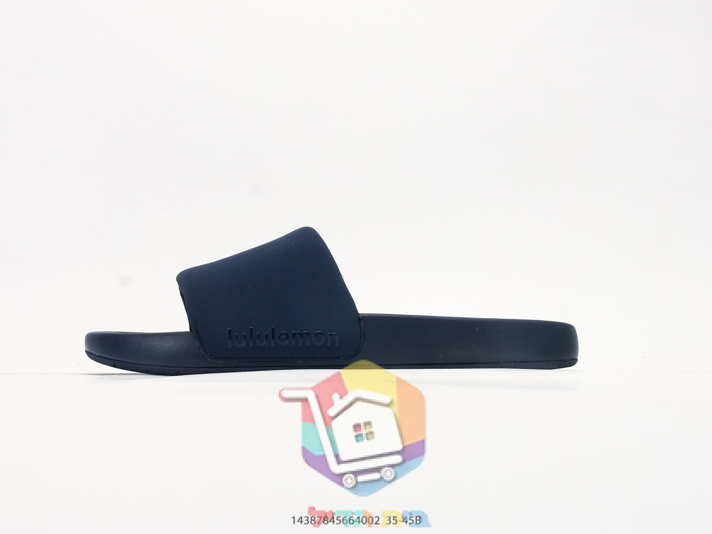 lululemon Slides in Navy mit geprägtem Logo