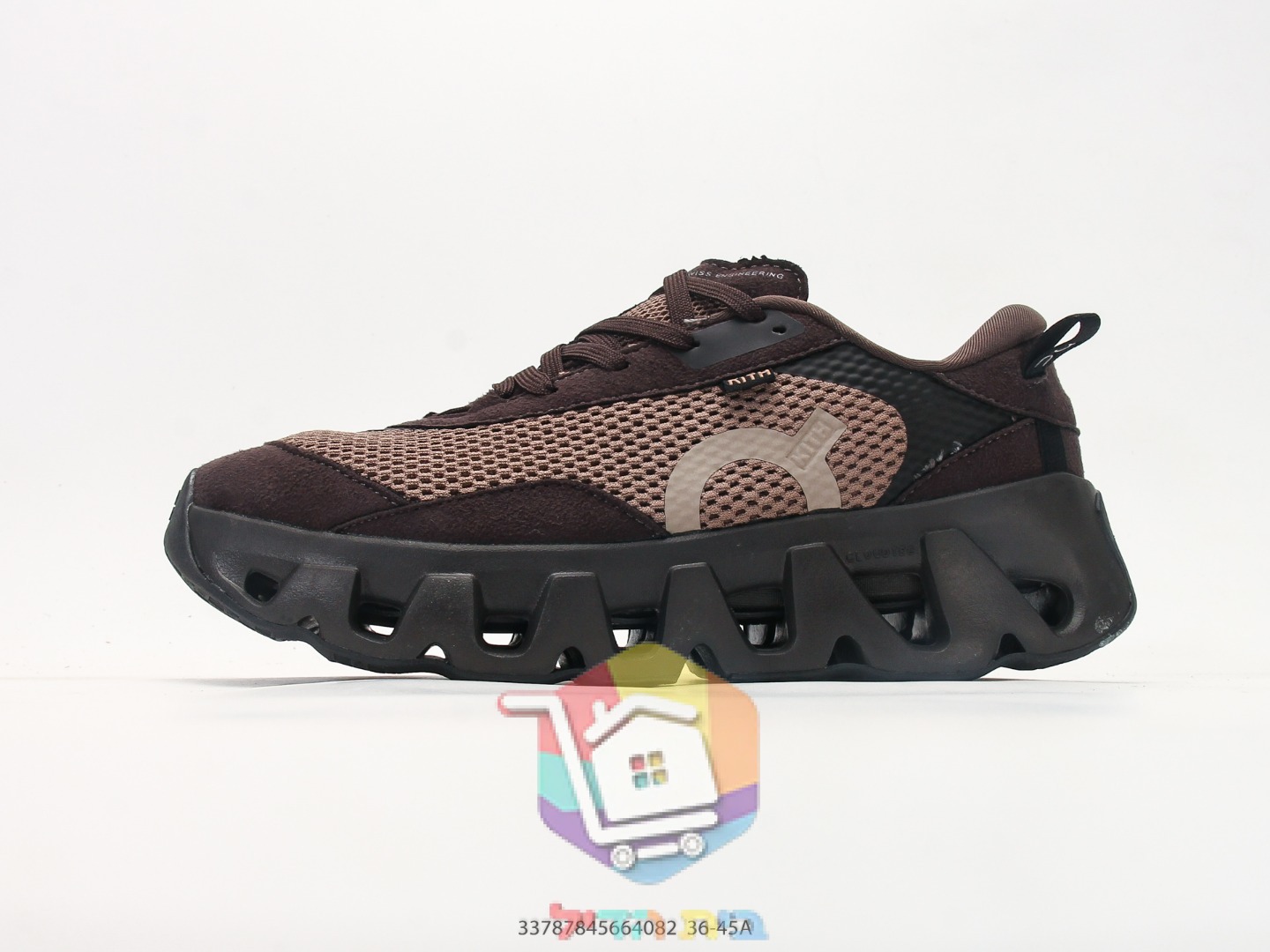 OC Sneaker in Wildleder und Mesh, Grün und Bordeaux