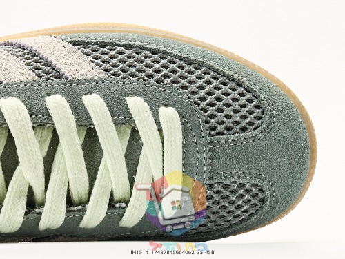 adidas Sneaker in grünem Wildleder und Mesh mit Gummisohle 3