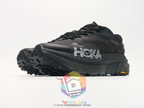 HOKA Mafate X Trailschuhe in Schwarz mit Vibram-Sohle 6