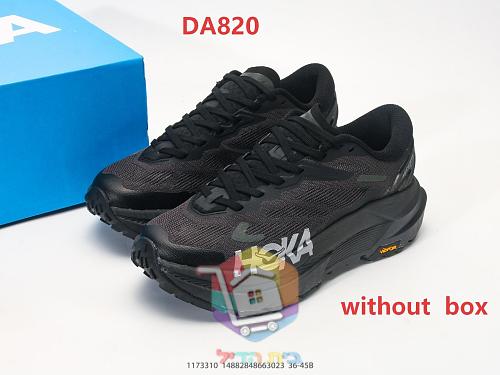 HOKA Mafate X Trailschuhe in Schwarz mit Vibram-Sohle 10