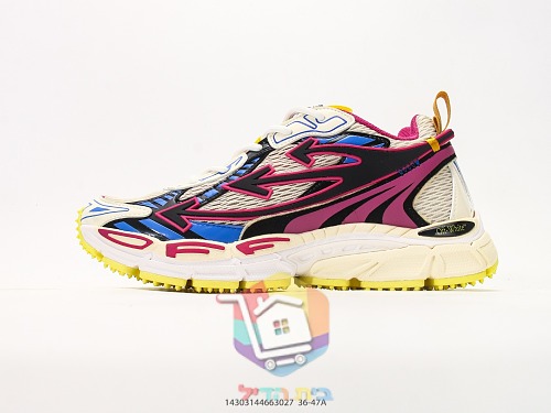 Off-White Laufschuhe mit gelber Profilsohle 8