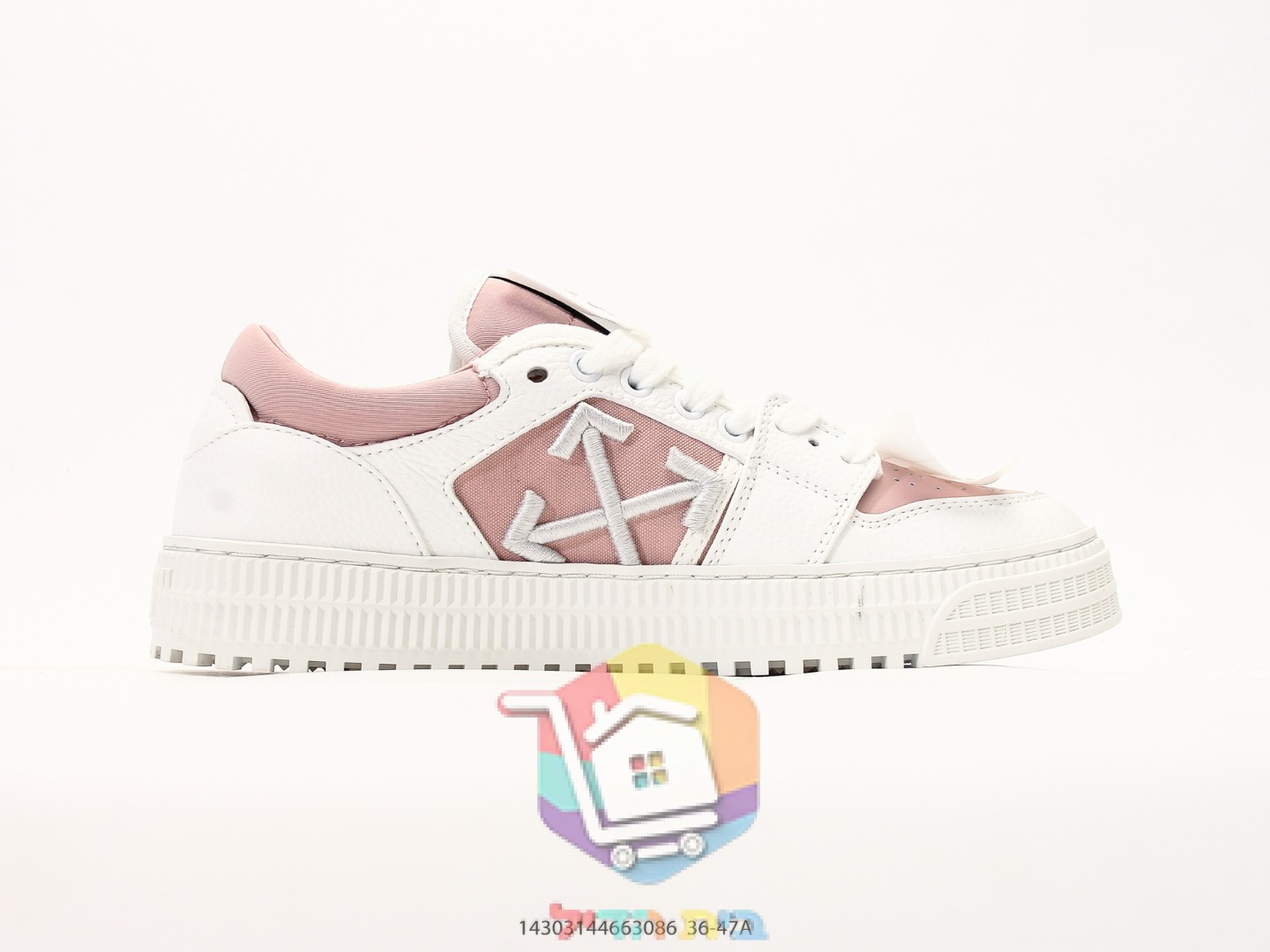 Off-White Off-Court 3.0 Sneaker in Weiß und Rosa