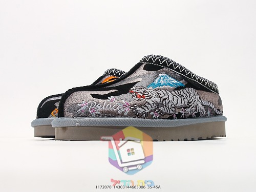 UGG Hausschuhe mit Leopardenstickerei auf Camouflage 5