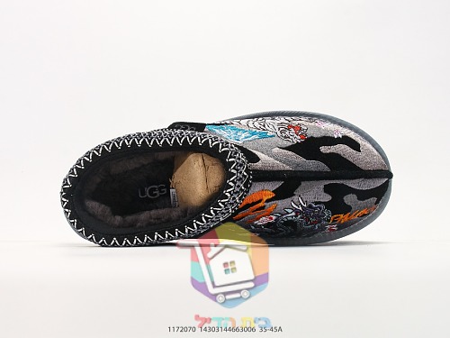 UGG Hausschuhe mit Leopardenstickerei auf Camouflage 7