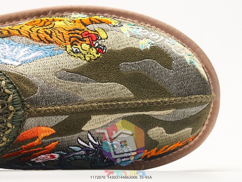 UGG Hausschuhe mit Leopardenstickerei auf Camouflage 11