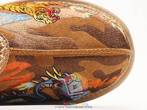 UGG Hausschuhe mit Leopardenstickerei auf Camouflage 20