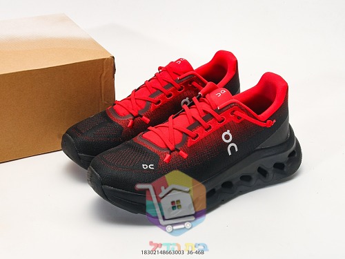 OC Laufschuhe mit Farbverlauf von Schwarz zu Rot 9