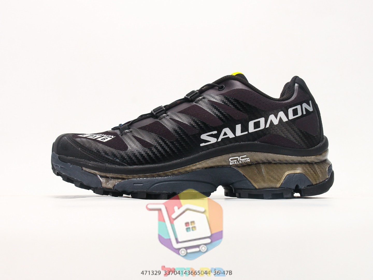 SALOMON Trailschuhe in Schwarz und Creme mit verstärktem Halt