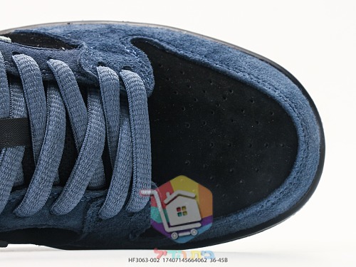 NIKE SB Dunk Low Pro Sneaker in blauem Wildleder 2