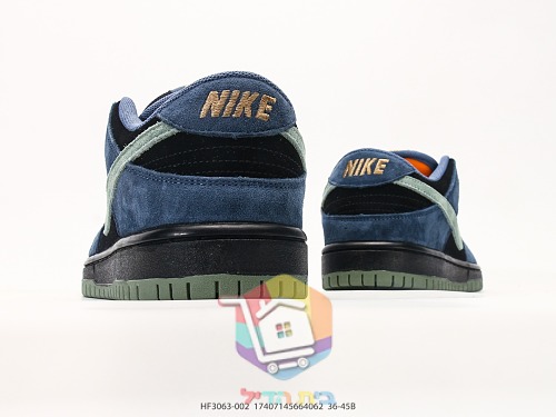 NIKE SB Dunk Low Pro Sneaker in blauem Wildleder 4