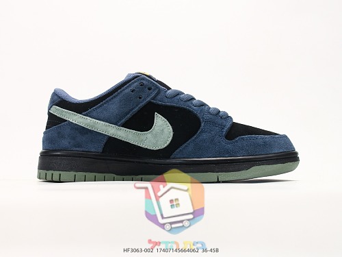 NIKE SB Dunk Low Pro Sneaker in blauem Wildleder