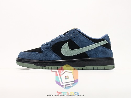 NIKE SB Dunk Low Pro Sneaker in blauem Wildleder 9
