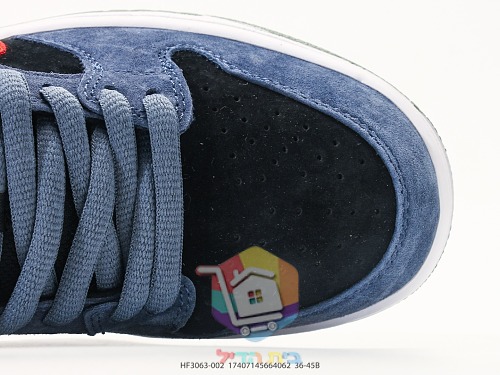 NIKE SB Dunk Low Pro Sneaker in blauem Wildleder 11