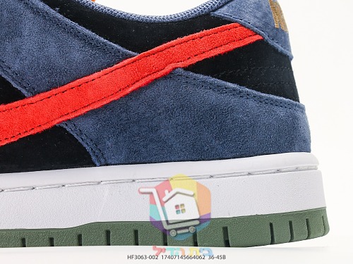 NIKE SB Dunk Low Pro Sneaker in blauem Wildleder 12