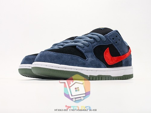 NIKE SB Dunk Low Pro Sneaker in blauem Wildleder 14
