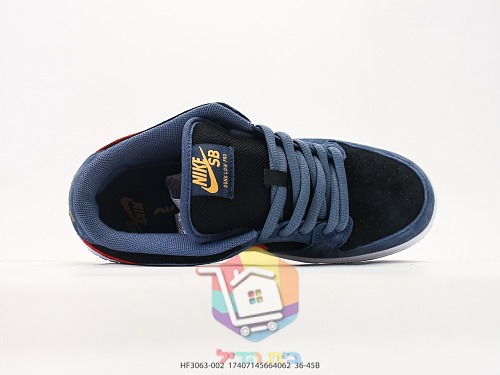 NIKE SB Dunk Low Pro Sneaker in blauem Wildleder 16