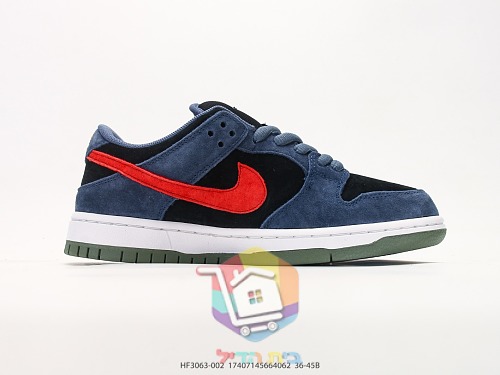 NIKE SB Dunk Low Pro Sneaker in blauem Wildleder 17