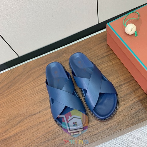 Sandalen Loro Piana Summer Walk aus Leder mit gekreuzten Riemen 17