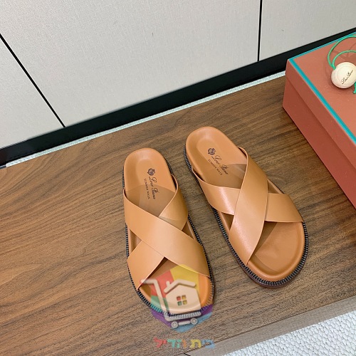 Sandalen Loro Piana Summer Walk aus Leder mit gekreuzten Riemen 24