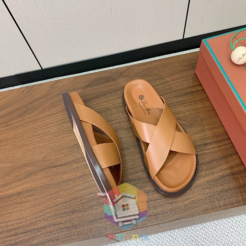 Sandalen Loro Piana Summer Walk aus Leder mit gekreuzten Riemen 26