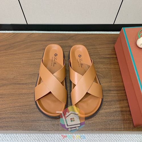 Sandalen Loro Piana Summer Walk aus Leder mit gekreuzten Riemen 27