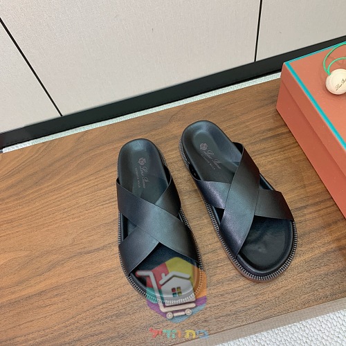Sandalen Loro Piana Summer Walk aus Leder mit gekreuzten Riemen 32