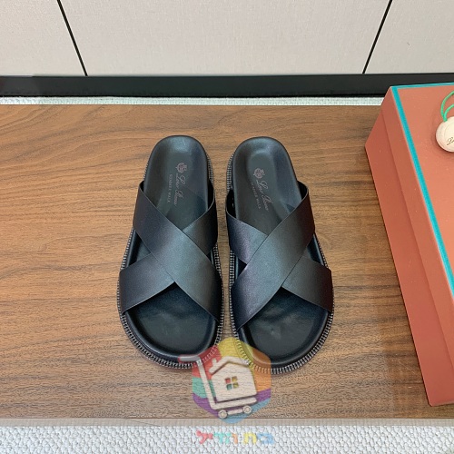 Sandalen Loro Piana Summer Walk aus Leder mit gekreuzten Riemen 35