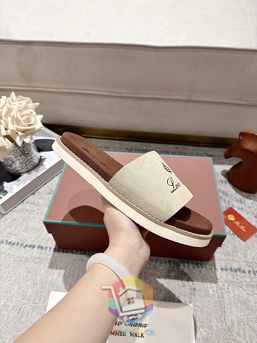 Plateau-Sandalen Loro Piana Summer Walk mit breitem Riemen 2