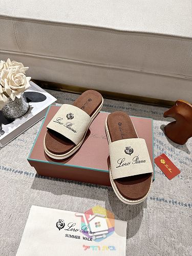 Plateau-Sandalen Loro Piana Summer Walk mit breitem Riemen 4