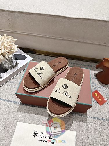 Plateau-Sandalen Loro Piana Summer Walk mit breitem Riemen 5