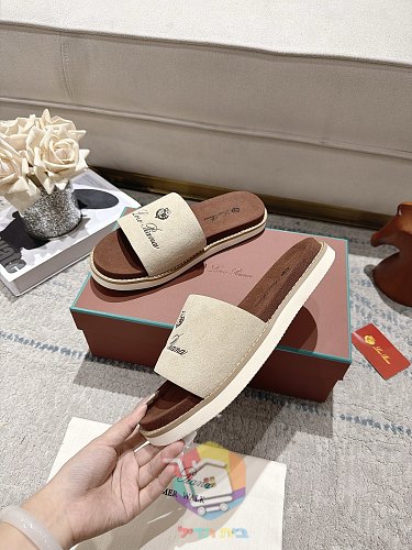 Plateau-Sandalen Loro Piana Summer Walk mit breitem Riemen 6