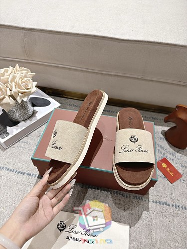 Plateau-Sandalen Loro Piana Summer Walk mit breitem Riemen 7