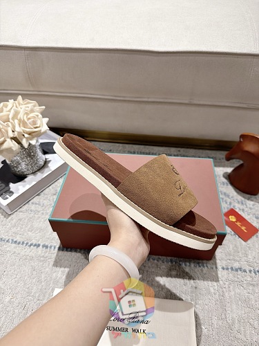Plateau-Sandalen Loro Piana Summer Walk mit breitem Riemen 14