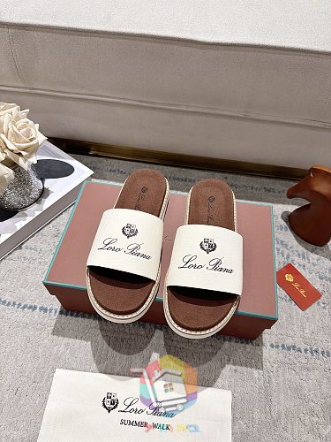 Plateau-Sandalen Loro Piana Summer Walk mit breitem Riemen
