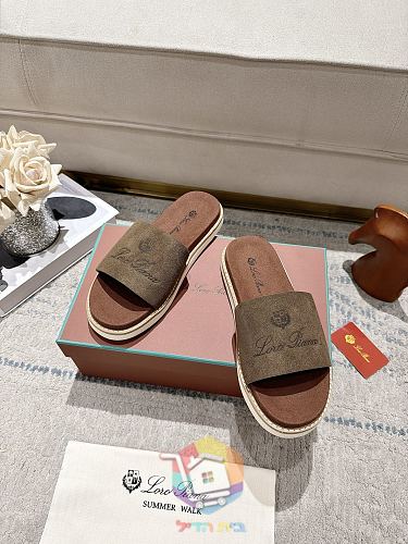 Plateau-Sandalen Loro Piana Summer Walk mit breitem Riemen 30