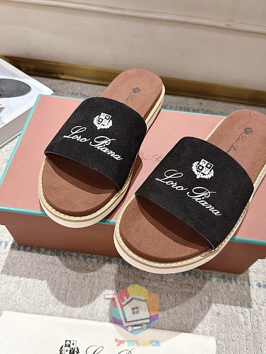 Plateau-Sandalen Loro Piana Summer Walk mit breitem Riemen 39