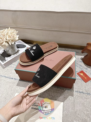 Plateau-Sandalen Loro Piana Summer Walk mit breitem Riemen 40