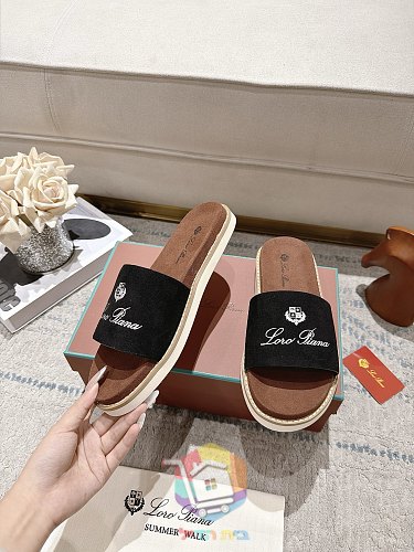 Plateau-Sandalen Loro Piana Summer Walk mit breitem Riemen 43