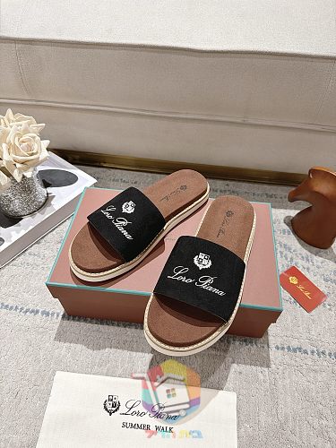 Plateau-Sandalen Loro Piana Summer Walk mit breitem Riemen 44