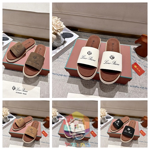 Plateau-Sandalen Loro Piana Summer Walk mit breitem Riemen 46