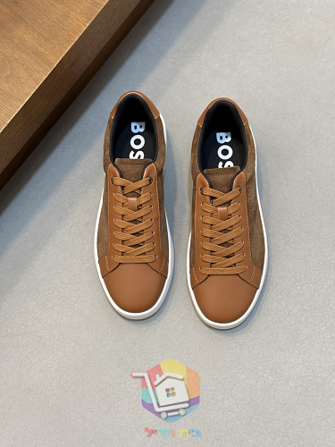 Sneaker BOSS aus Wildleder und Leder 9