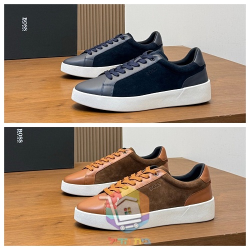 Sneaker BOSS aus Wildleder und Leder 19