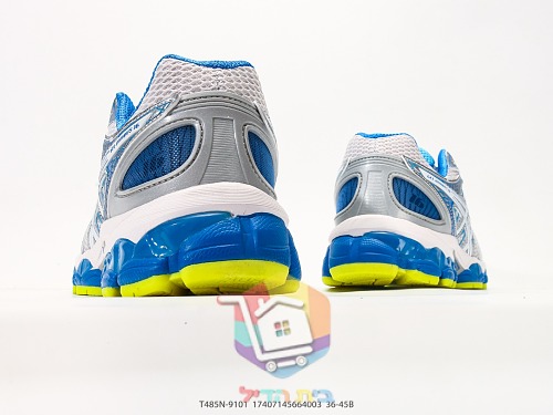 ASICS GEL-Nimbus 16 Laufschuhe in Weiß und Blau 3