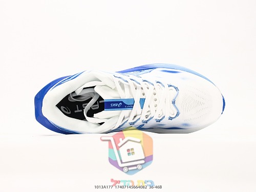 ASICS Laufschuhe mit blauem Spritzer-Print 6