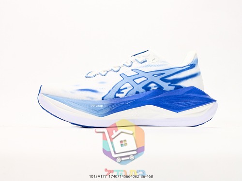 ASICS Laufschuhe mit blauem Spritzer-Print 8