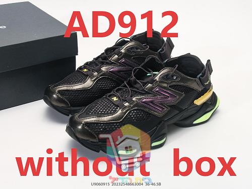 Sneaker New Balance 9060 in Schwarz mit lila Logo 11
