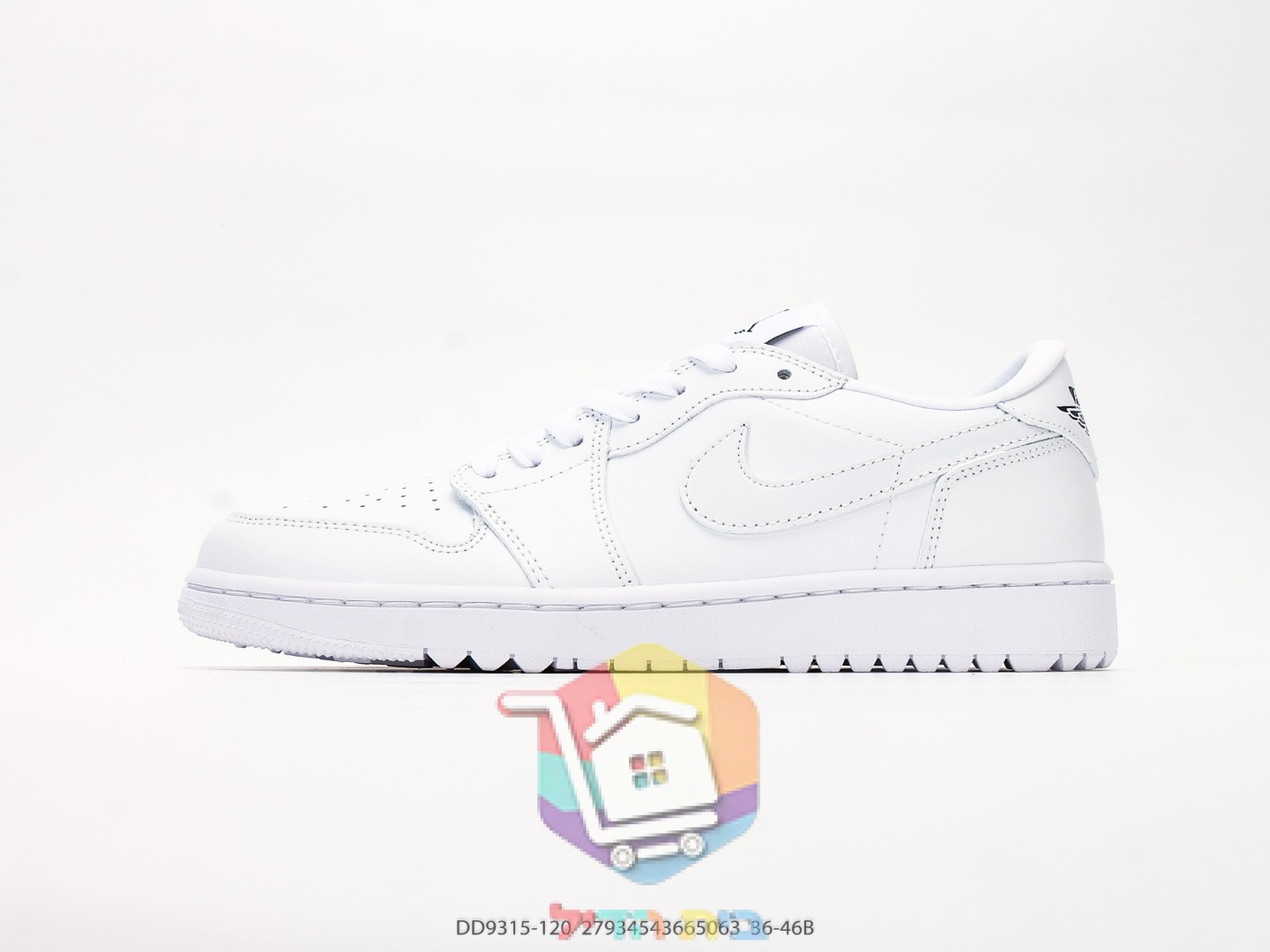 Golfschuhe Air Jordan 1 Low in Weiß